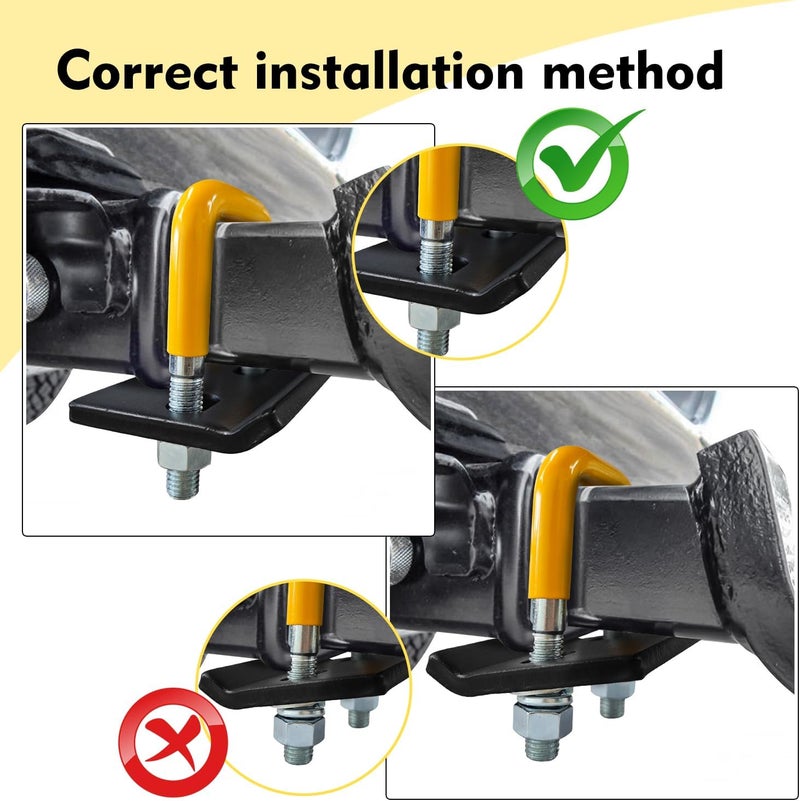 Donext Hitch Tightener Anti Rattle Stabilizer for 1.25" to 2", Trailer Hitches Reduce Movement On Hitch Cargo Carrier Bike Rack, RV Accessories, Rust Free(2 Packs) - Image 5